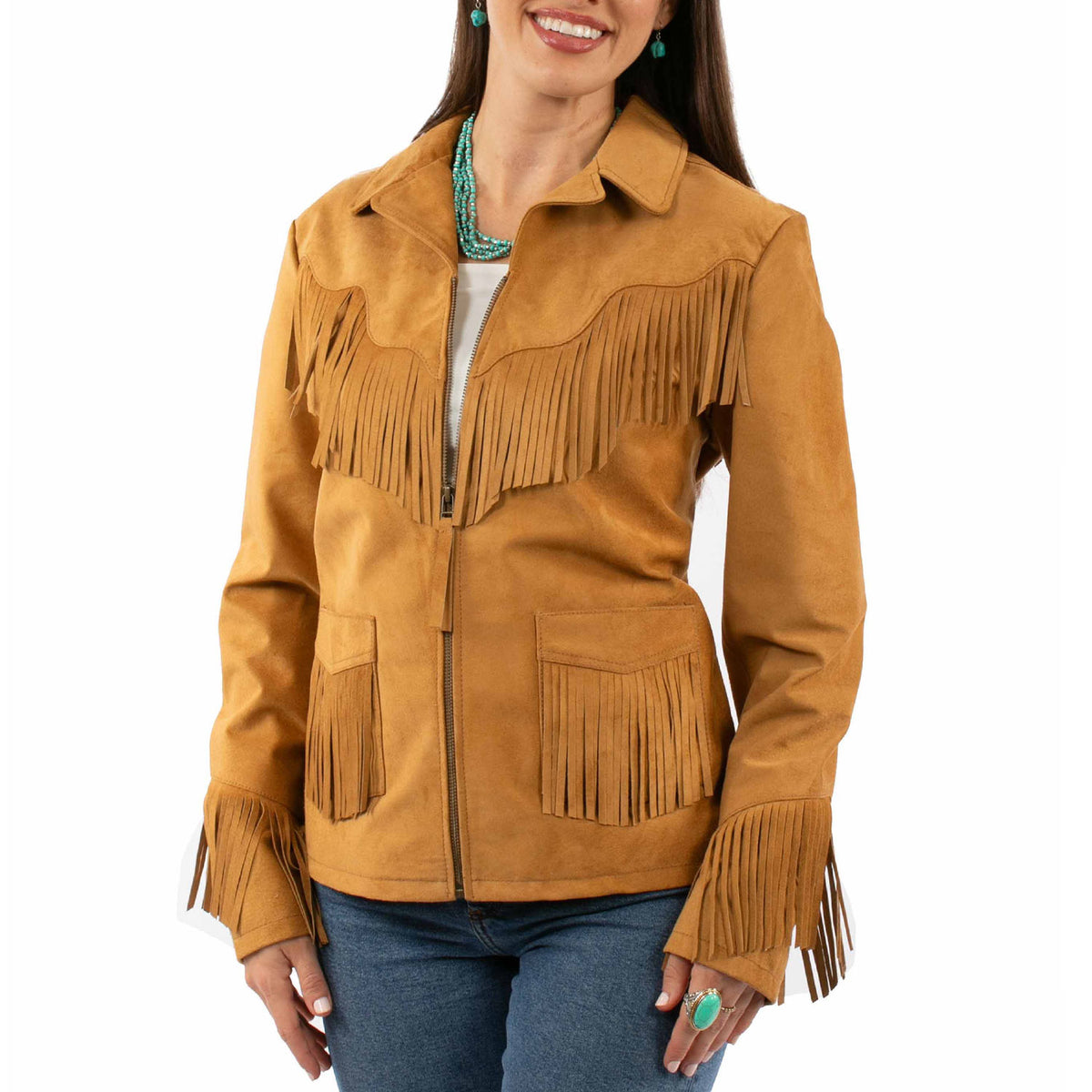 L1165-120-TAN-FRINGE-COAT