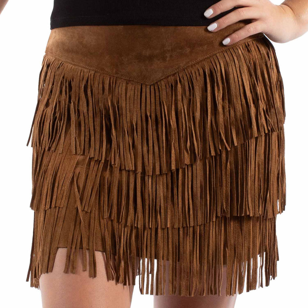 L704-81-TAN-FRINGE-SKRT