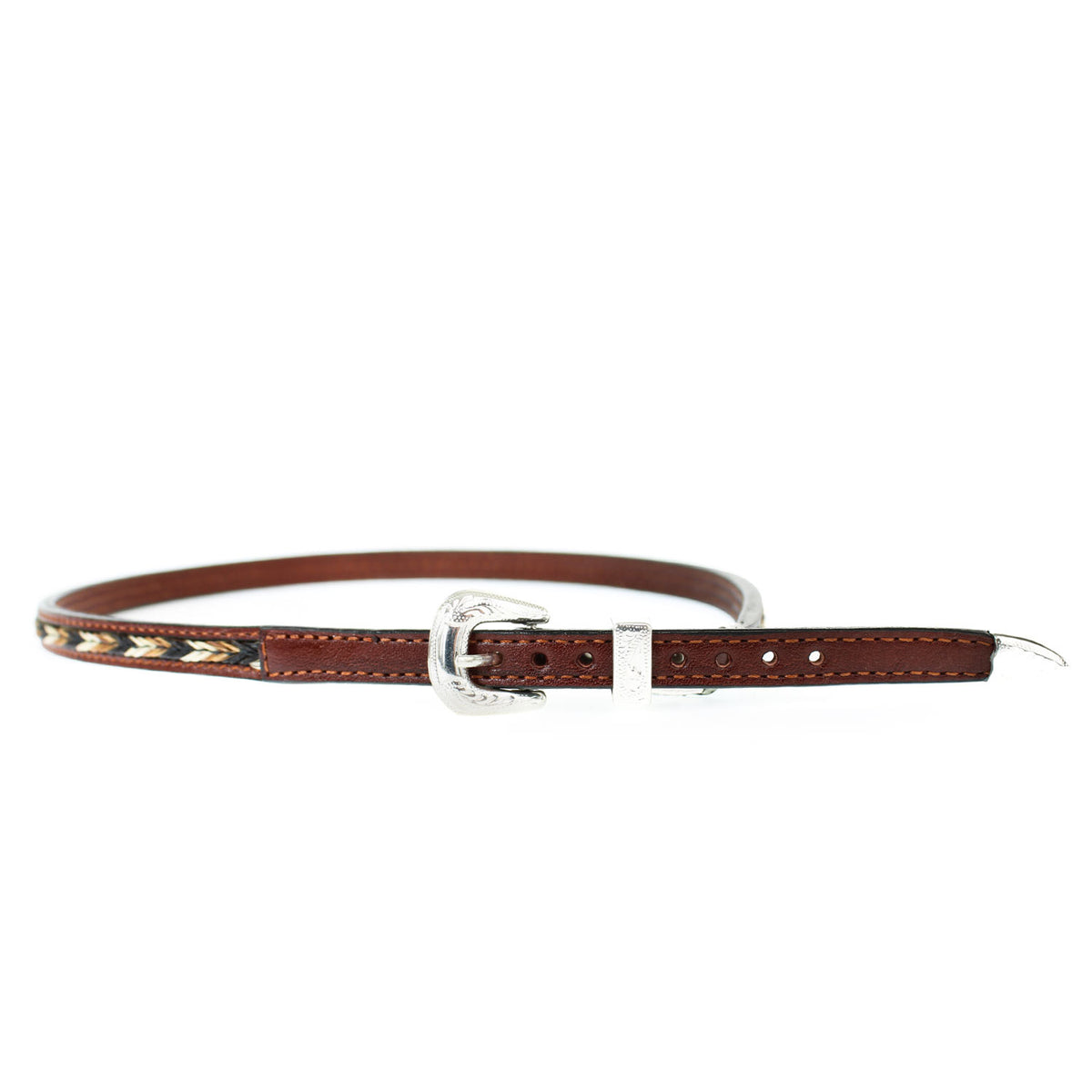 LC-58-LEATHER-HATBAND - BRWH