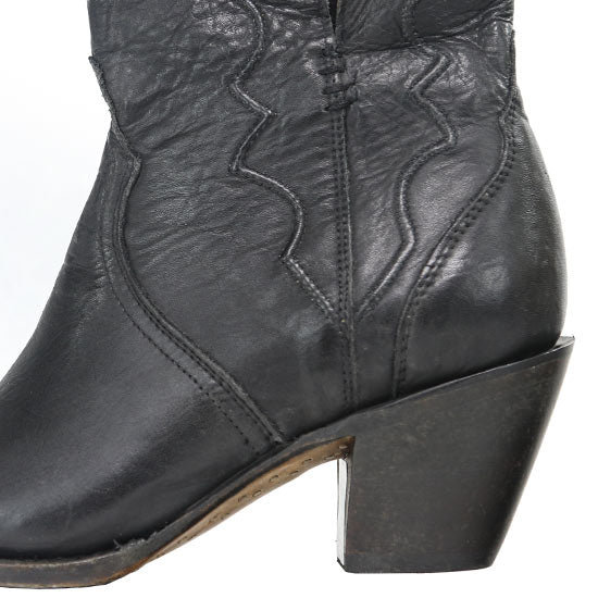 M6012-BLACK-STUD-BOOTIE