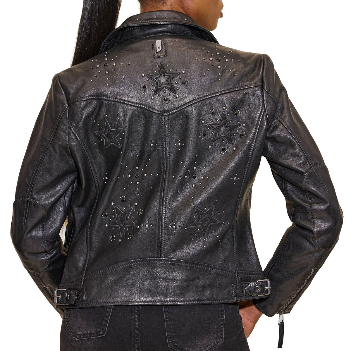 MORGAN-RF-BLACK-STUDDED