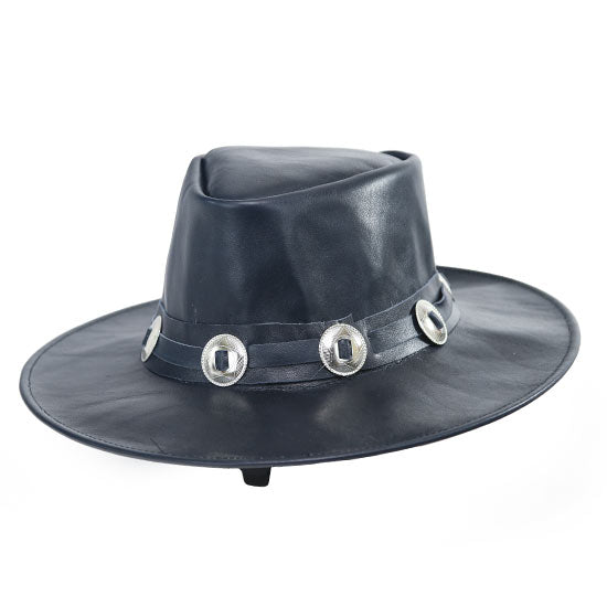 NAVY-CONCHO-LEATHER-HAT