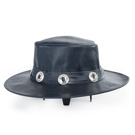 NAVY-CONCHO-LEATHER-HAT