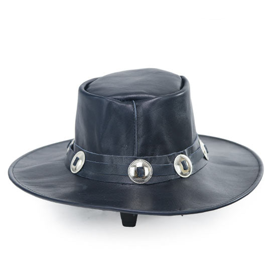 NAVY-CONCHO-LEATHER-HAT