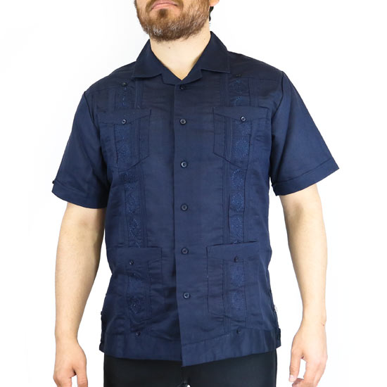 S5432-NAVY-GUAYABERA