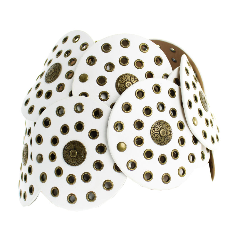 SAM2213-METALLIC-WESTERN-WIDE - WHITE