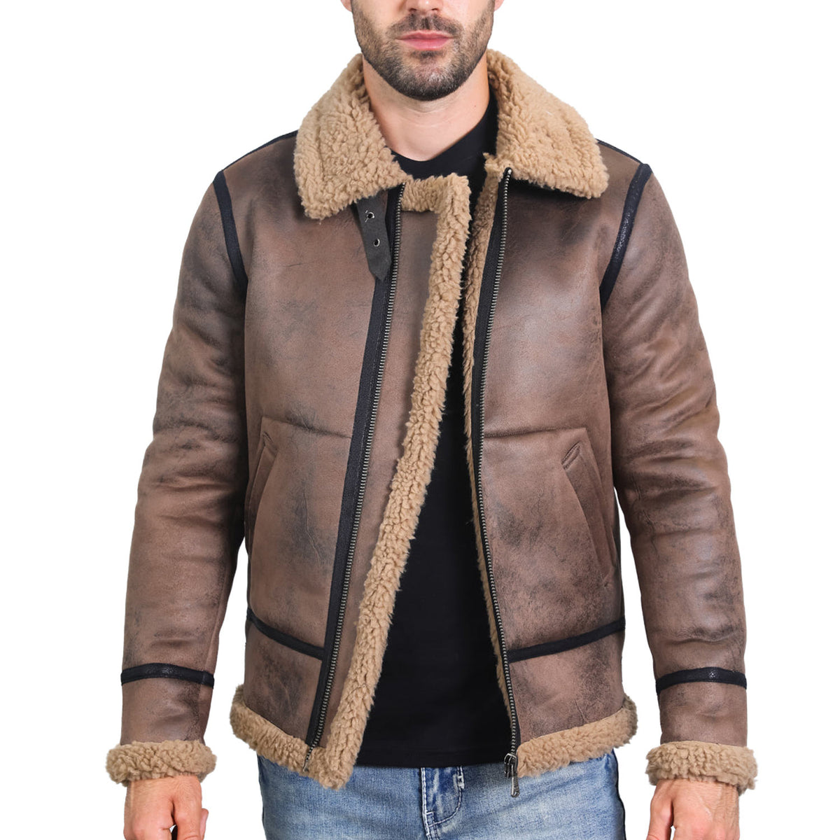 SHJ10363-BRN-FAUX-SHERLING