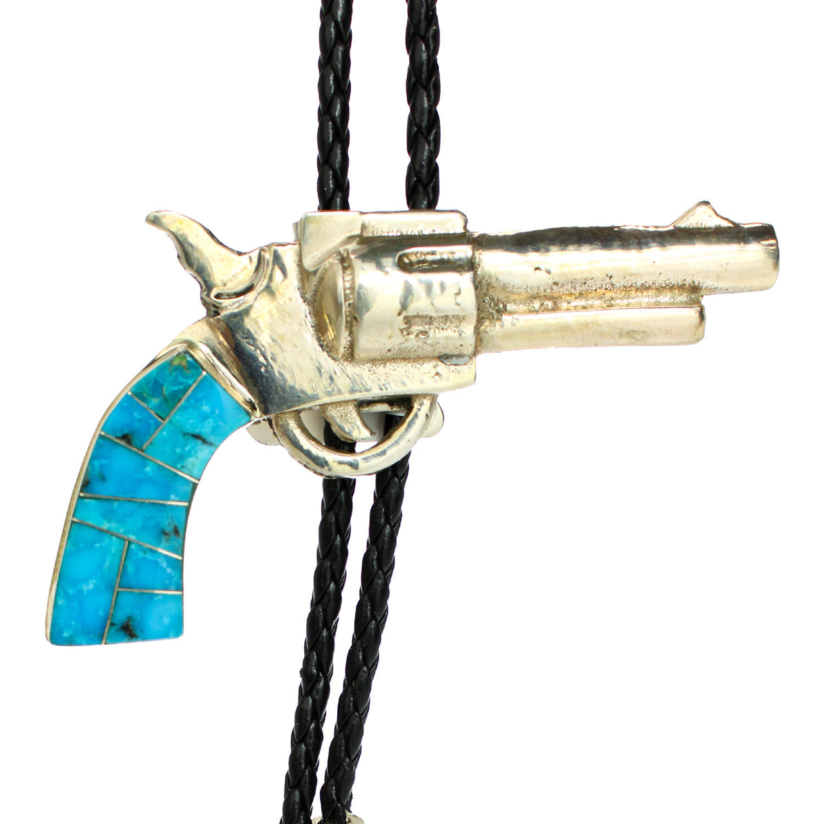 SILV-REVOLVER-w-TURQ-HANDLE