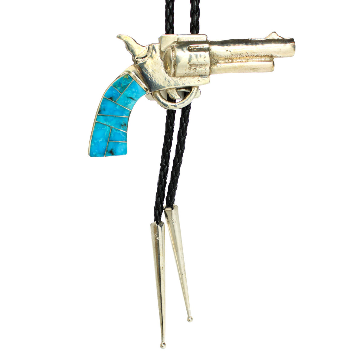 SILV-REVOLVER-w-TURQ-HANDLE