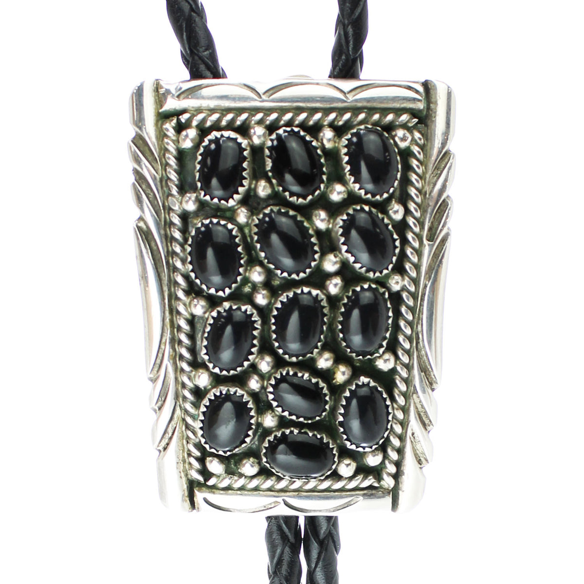 SILV-W-13-BLK-STONES