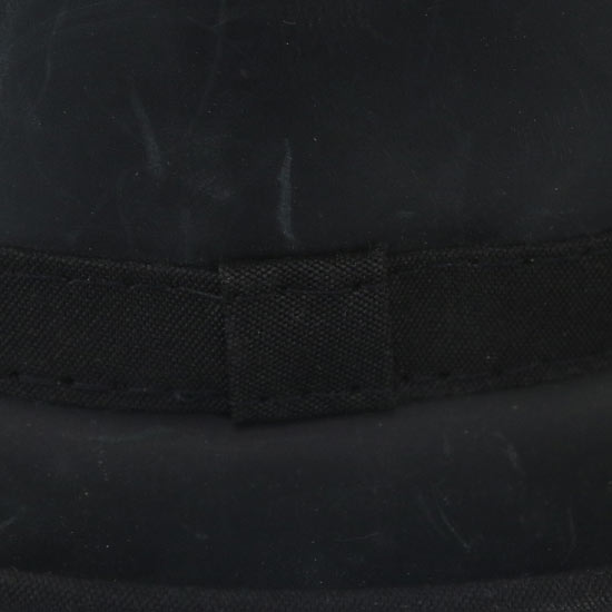 SOHO-BLK-LEATHER-HAT