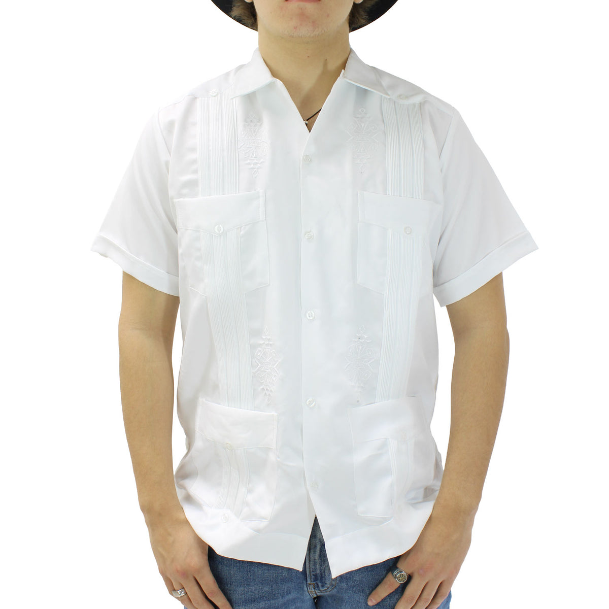 WHITE-S-S-100%POLYESTER