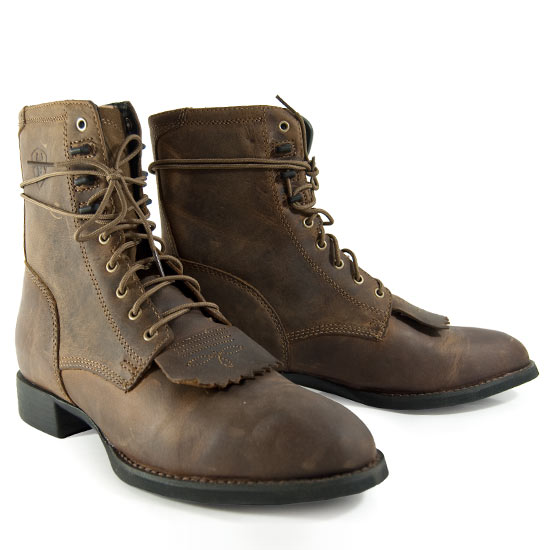Ariat International: Alcalas Western Wear Men's Brown oiled Leather ...