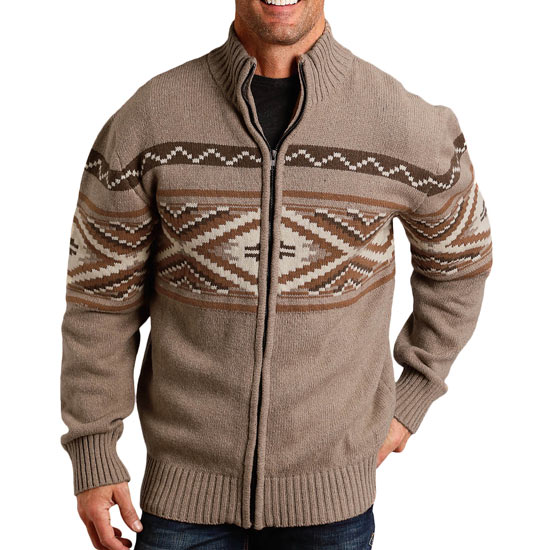 Stetson Men's Wool Blend Aztec Sweater