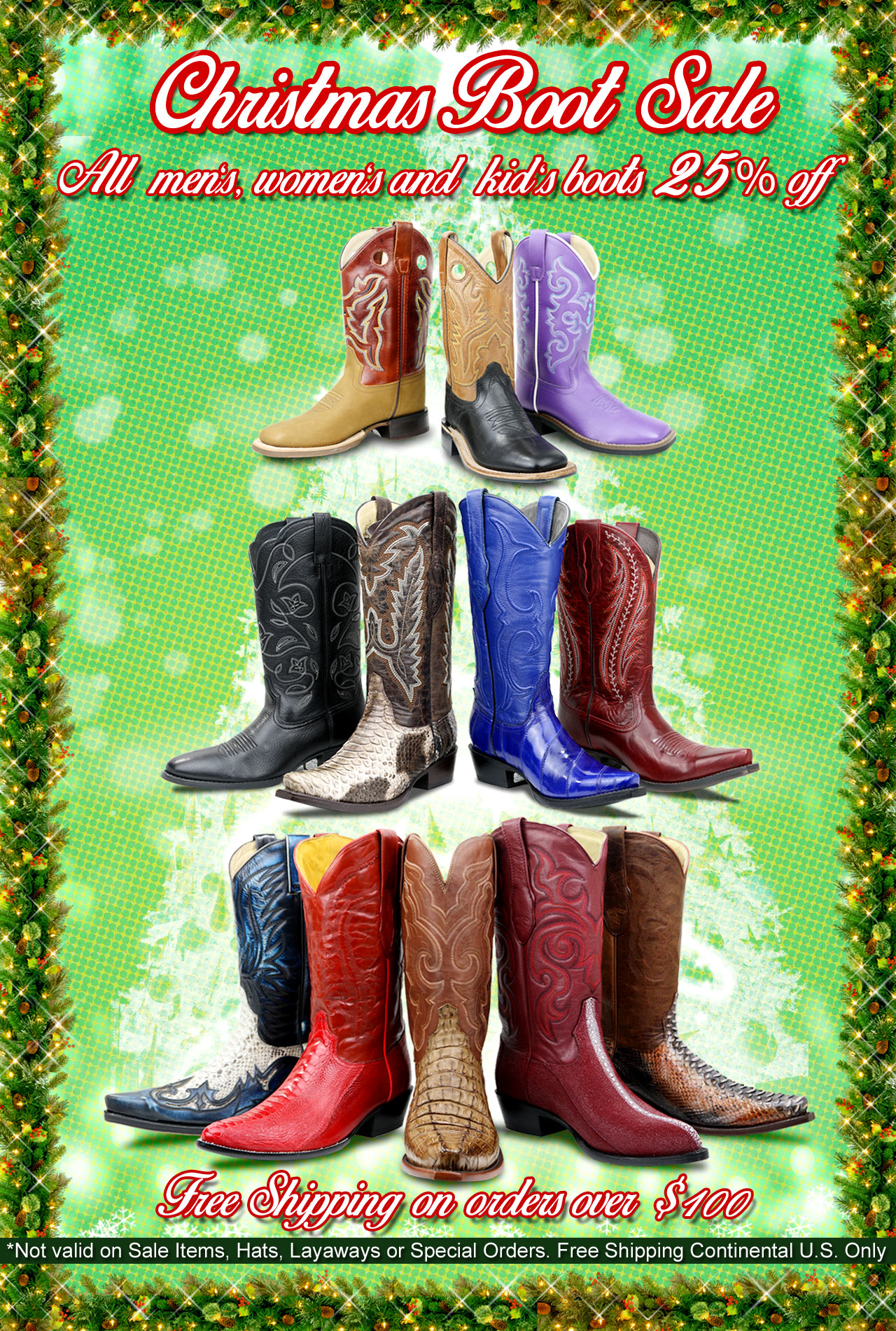 christmas sale boots