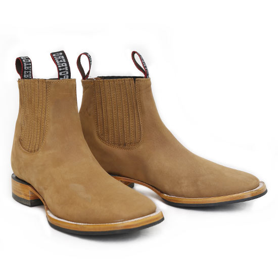 Potrero: Alcalas Western Wear Men's Brown Nubuck Short Boots • Flexible ...