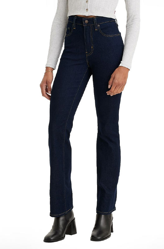 Levi's 725: Alcalas Western Wear 725 High Rise Bootcut Cast Shadows Jeans  <br> • A Leg-Lengthening Bootcut Silhouette <br> • Designed To Give You  Legs For Days <br> • Fits Slim Through