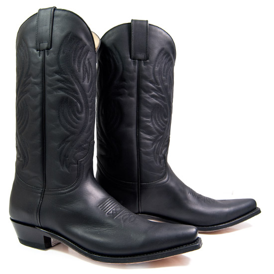 Sendra: Alcalas Western Wear Men's Black Oiled Cowhide boot Leather ...