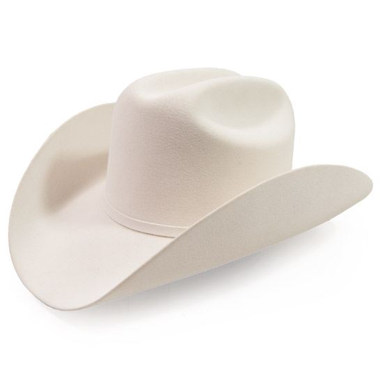 Larry Mahan: Alcalas Western Wear 30X White OPULENTO felt hat with ...