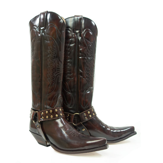 Tall Leather Cowboy Boots 