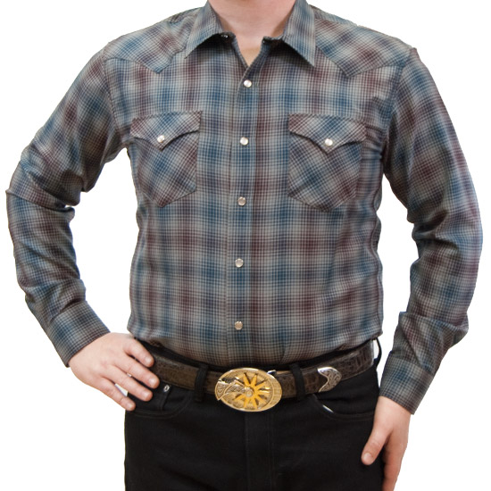 Pendleton: Alcalas Western Wear Men's Grey Western Cowboy Shirt • Hues ...