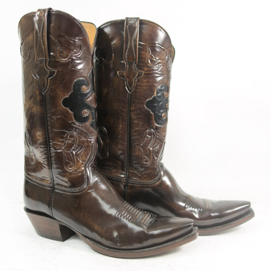 Lucchese: Alcalas Western Wear Men's classic brown goatskin boot with ...