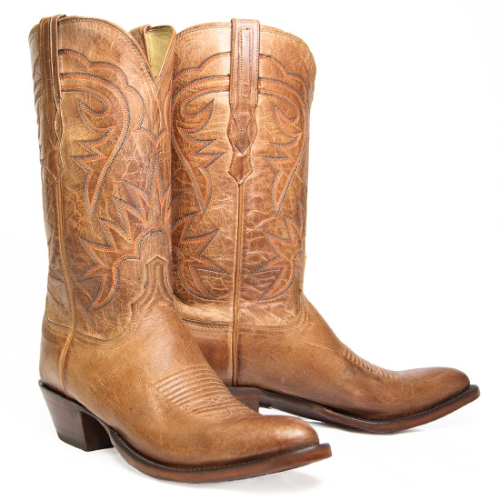 Lucchese: Alcalas Western Wear Men's Tan Goat leather Cowboy Boots ...