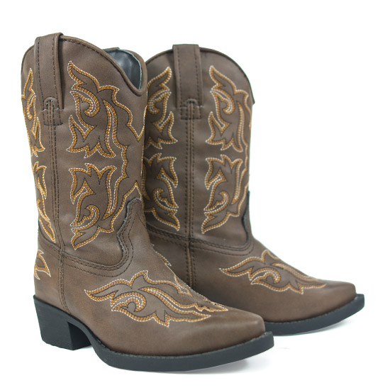Laredo: Alcalas Western Wear Children's Brown leather boot with fancy ...