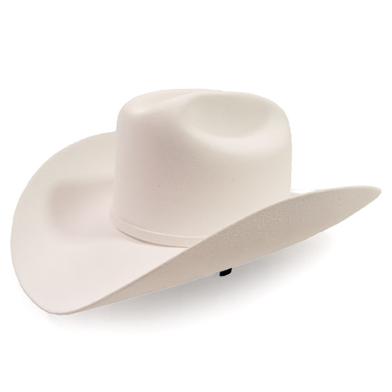 Larry Mahan: Alcalas Western Wear 6X White REAL felt hat with matching ...