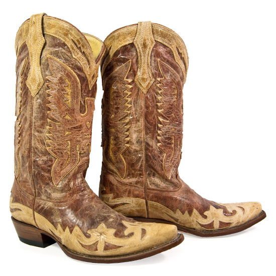 Corral: Alcalas Western Wear Men's Antique Saddle Distressed Leather ...